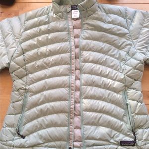 Light Blue Patagonia Puffer Jacket